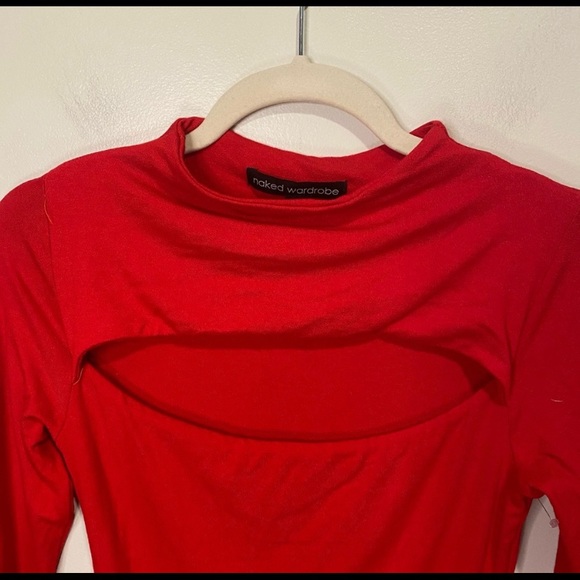 New! Naked Wardrobe Cutout Mini Dress - Picture 4 of 5